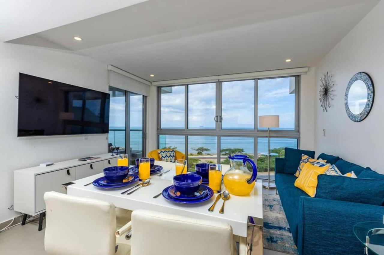 Breath Taking Beach Front Views Condo Eagle Beach Palm Beach Dış mekan fotoğraf